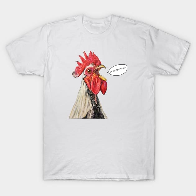 Crowing Rooster, Julio T-Shirt by jenesaiscluck